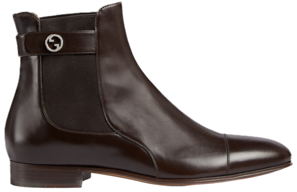 Giay Gucci Blondie Ankle Boot 'Brown' 757777-06F80-2140