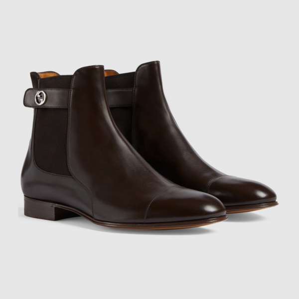 Giay Gucci Blondie Ankle Boot 'Brown' 757777-06F80-2140