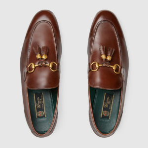 Giay Gucci Jordaan Loafer Leather 'Brown' 758068-AACRW-2103