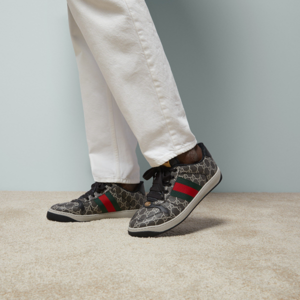Giay Gucci Screener Sneaker 'Black Grey' 763525-FACMI-8444