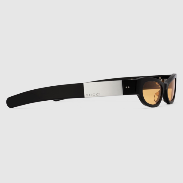 Kinh Gucci Cat Eye Frame Sunglasses 'Shiny Black' 769798-J0740-1074
