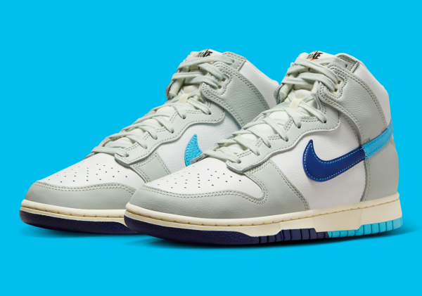 Giay Nike Dunk High SE GS 'Split Grey Blue' FN7995-100