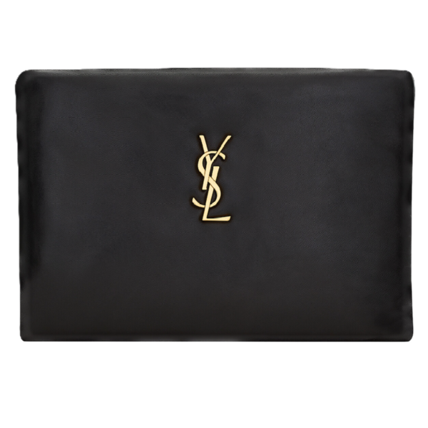 Tui Saint Laurent Calypso Small Pouch In Lambskin 'Black' 765025AACX71000
