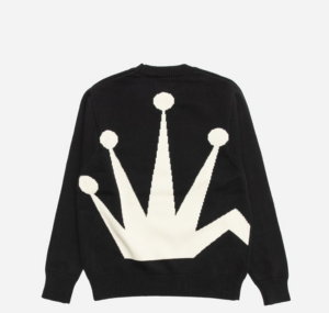 Ao Stussy Bent Crown Knit Sweater 'Black'