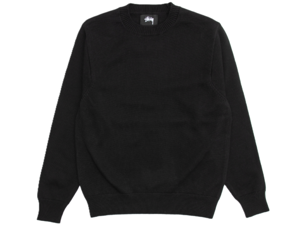 Ao Stussy Bent Crown Knit Sweater 'Black'