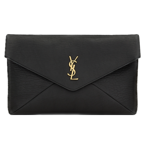 Tui Saint Laurent Cassandre Large Envelope Pouch In Lambskin 'Black' 769307AACYT1000