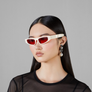 Kinh Gucci Cat Eye Frame Sunglasses 'Shiny Ivory' 769797-J0740-9264