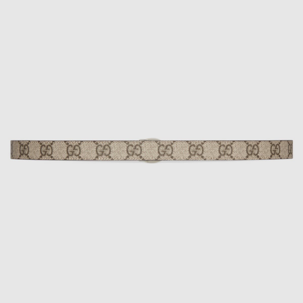 That Lung Gucci Petite GG Thin Belt 'Beige Ebony' 760132-92TIN-9770