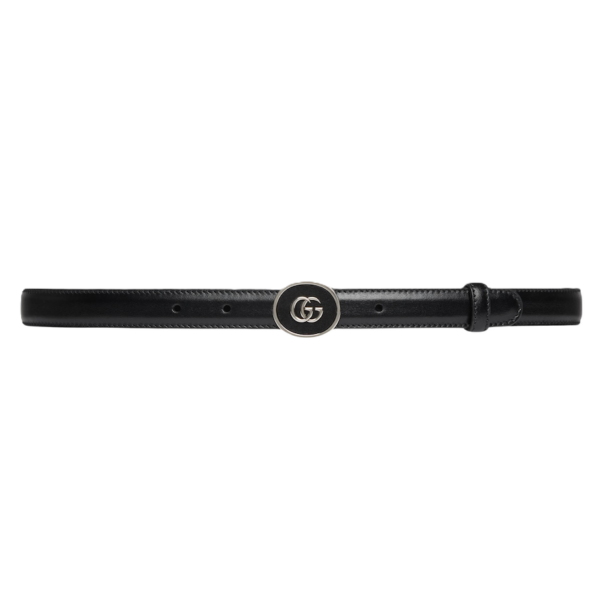 That Lung Gucci Petite GG Thin Belt 'Black' 760132-0YA0N-1000
