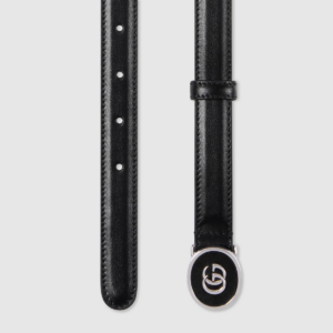 That Lung Gucci Petite GG Thin Belt 'Black' 760132-0YA0N-1000