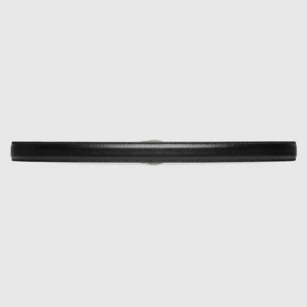 That Lung Gucci Petite GG Thin Belt 'Black' 760132-0YA0N-1000