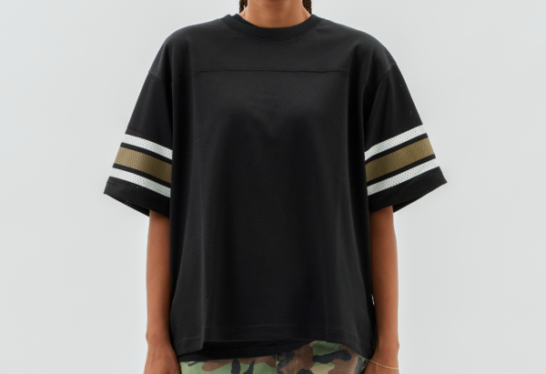 Ao Stussy Surfman Mesh Football Jersey 'Black'