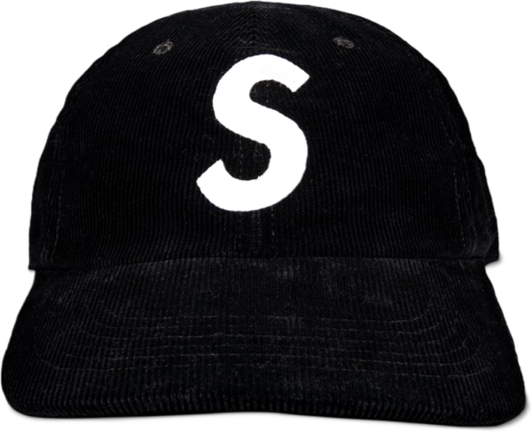 Mu Supreme Corduroy S Logo 6-Panel 'Black'