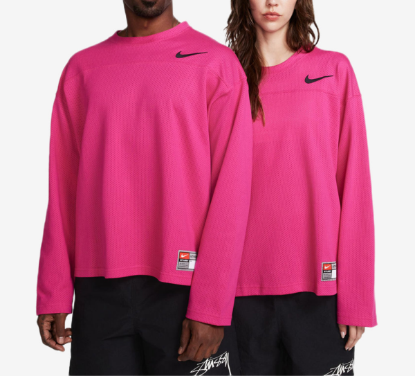 Ao Nike x Stussy Long Sleeve Top 'Fireberry' FJ9165-615