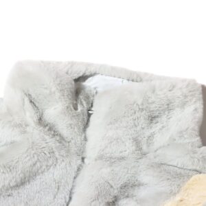 Ao Nike NSW Swoosh Faux Fur Jacket 'Blue White' DO3792-025