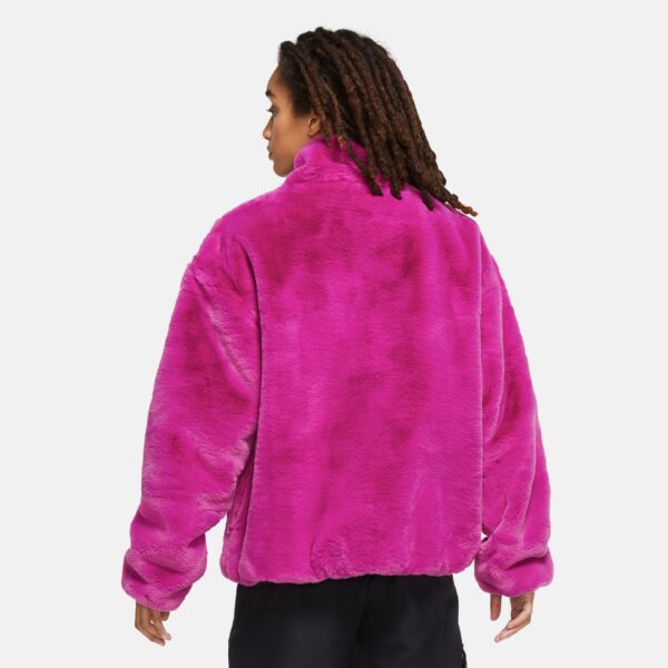 Ao Nike Sportswear Faux Fur Jacket 'Pink' CU6559-564