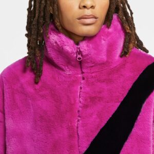 Ao Nike Sportswear Faux Fur Jacket 'Pink' CU6559-564