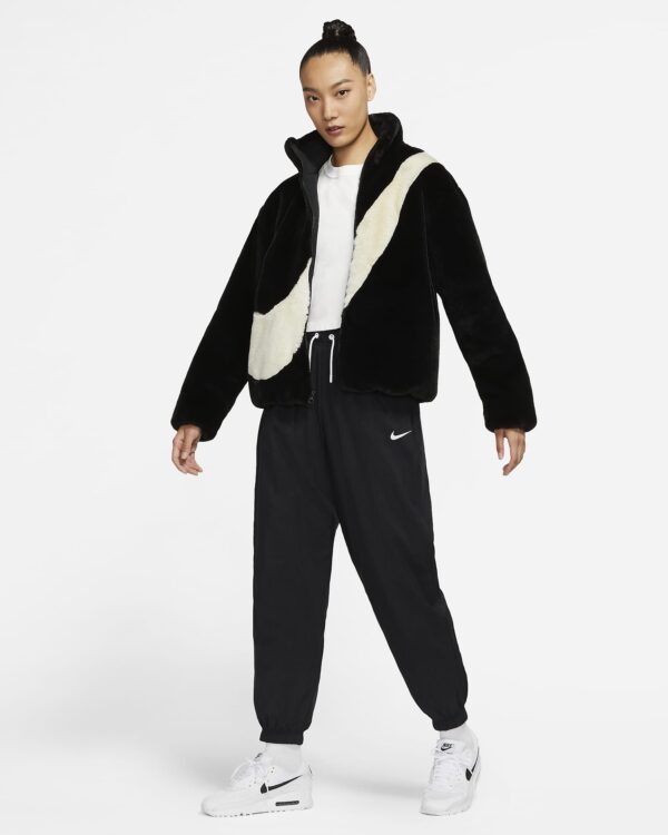 Ao Nike Sportswear Faux Fur Jacket 'Black' DO3792-010