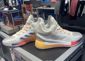 Giay Adidas D Rose 11 'White Gold Tech Indigo' FW8508