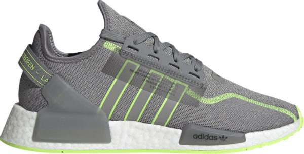 Giay Adidas NMD R1 V2 'Grey Signal Green' GY6163