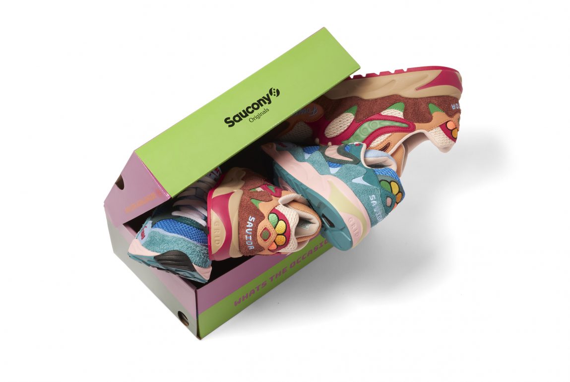 Jae Tips x Saucony Shadow 2 'What's the Occasion' - sắc màu cuối năm 2023 Hinh anh 3: Jae Tips x Saucony Shadow 2 'What's the Occasion' - sac mau cuoi nam 2023