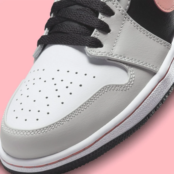 Giay Nike Air Jordan 1 Low GS 'Black Grey Pink' 553560-062