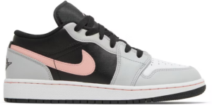 Giay Nike Air Jordan 1 Low GS 'Black Grey Pink' 553560-062