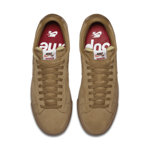 Giay Nike SB Blazer Low GT x Supreme 'Brown' 716890-229