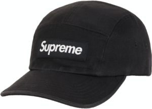 Mu Supreme Washed Chino Twill Camp Cap 'Black'