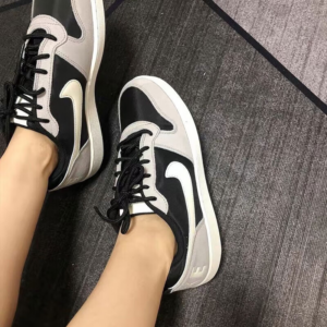 Giay Nike Court Borough Low Premium 'Black Grey Sail' 844881-005