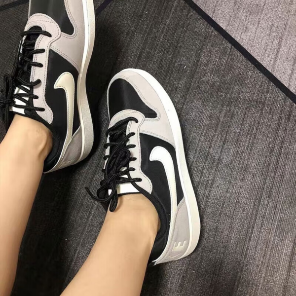 Giay Nike Court Borough Low Premium 'Black Grey Sail' 844881-005