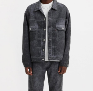 Ao Levi's x Stussy Dyed Jacquard Trucker 'Black' A5216-0002