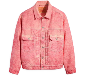 Ao Levi's x Stussy Dyed Jacquard Trucker 'Pink' A5216-0000