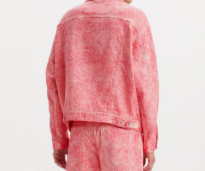 Ao Levi's x Stussy Dyed Jacquard Trucker 'Pink' A5216-0000