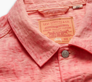 Ao Levi's x Stussy Dyed Jacquard Trucker 'Pink' A5216-0000
