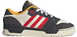 Giay Adidas Rivalry Low 'Dark Grey Red' HR0464