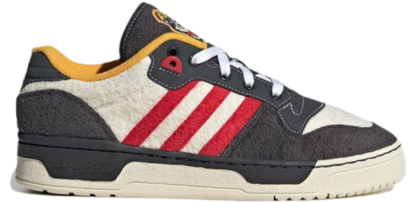 Giay Adidas Rivalry Low 'Dark Grey Red' HR0464