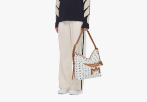 Tui MCM Aren Hobo in Mega Laurel Visetos 'White' MWHESTA06WT001