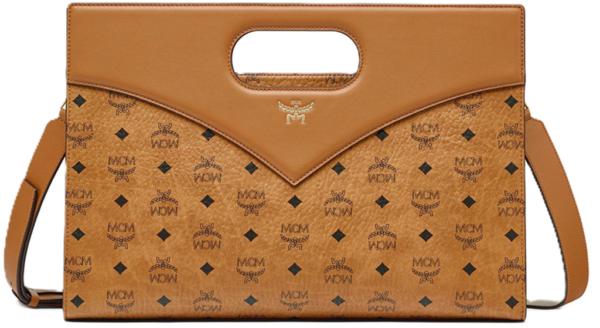Tui MCM Diamond Tote Visetos Leather Mix 'Cognac' MWTESAK01CO001