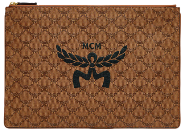 Tui MCM Himmel Zip Pouch Lauretos 'Cognac' MXZESAC04CO001