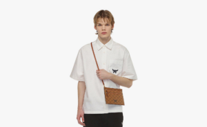 Tui MCM Himmel Crossbody Pouch in Lauretos 'Cognac' MXZESAC05CO001