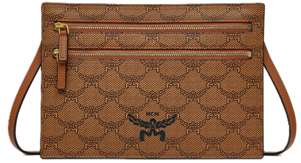 Tui MCM Himmel Crossbody Pouch in Lauretos 'Cognac' MXZESAC05CO001