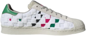 Giay Adidas Superstar 80s x Han Meilin 'White Green' ID4384