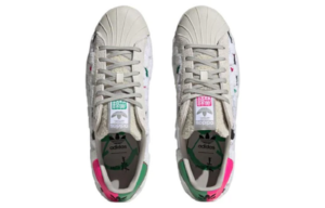 Giay Adidas Superstar 80s x Han Meilin 'White Green' ID4384