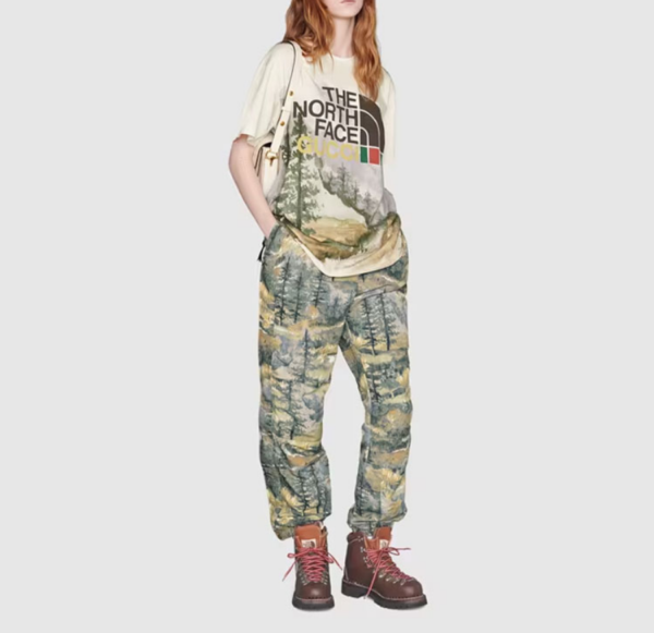 Ao Gucci x The North Face T-Shirt 'Trail Print' 672475-XJDS8-3466