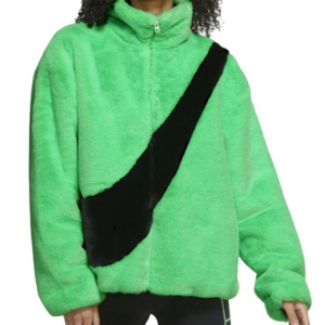 Ao Nike NSW Faux Fur Jacket 'Poison Green' CU6559-328