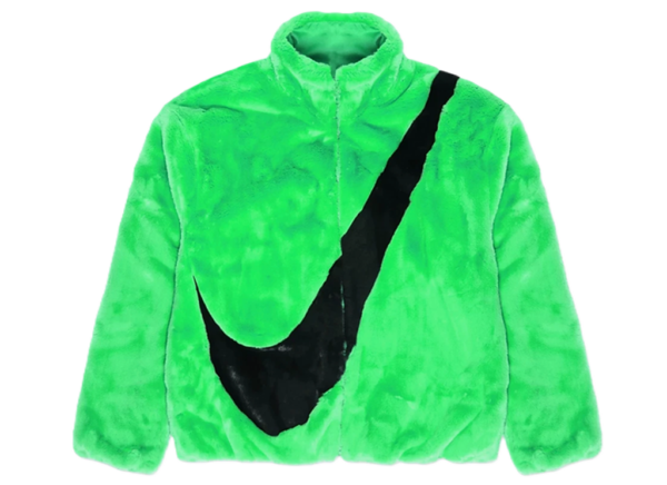 Ao Nike NSW Faux Fur Jacket 'Poison Green' CU6559-328