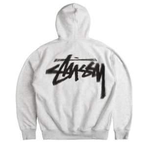 Ao Stussy Dizzy Stock Hoodie 'Ash Heather'