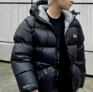 Ao Stussy Down Parka Micro Ripstop Phantom 'Black' 115685