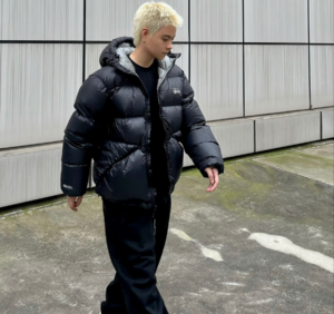 Ao Stussy Down Parka Micro Ripstop Phantom 'Black' 115685